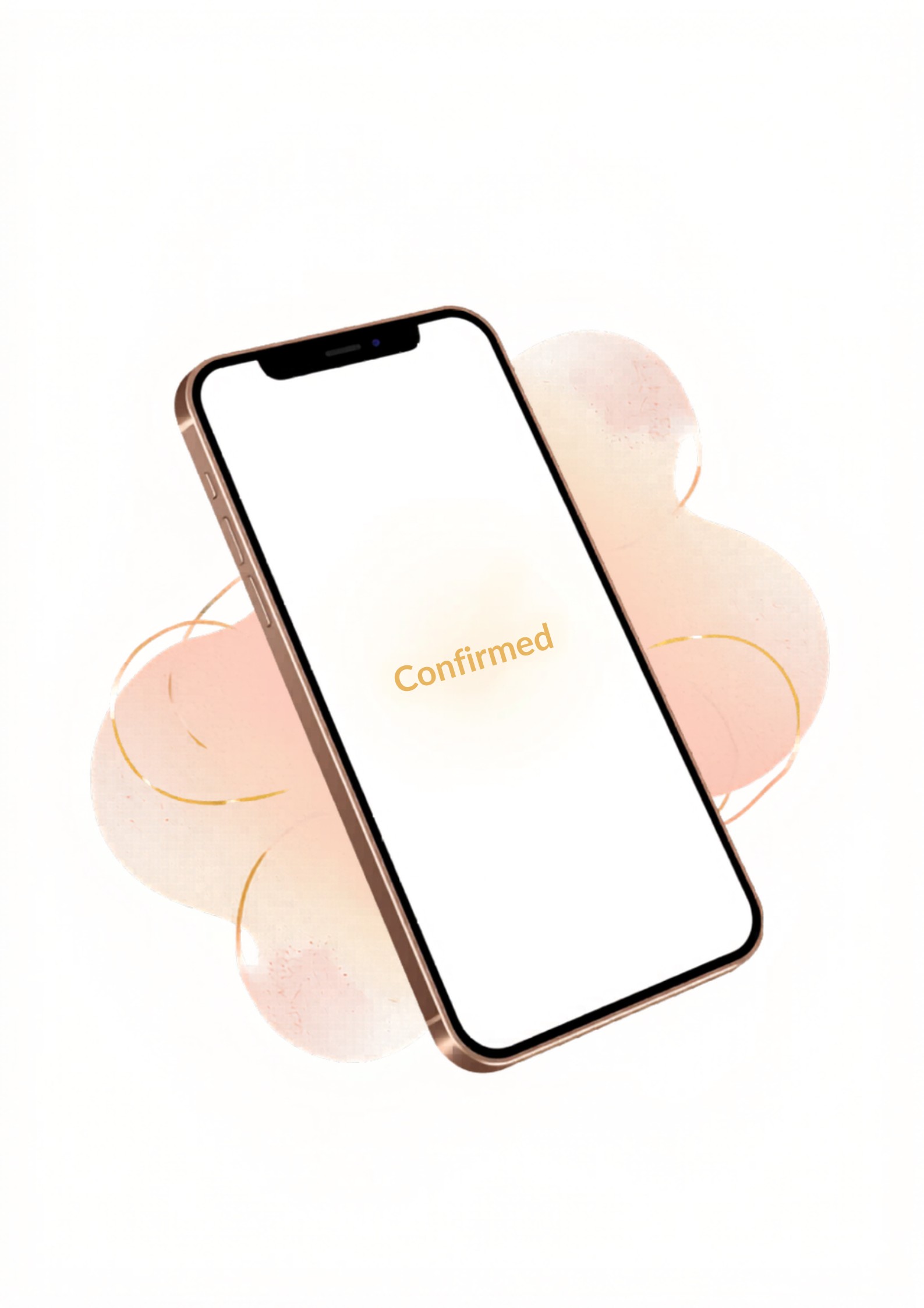 Smartphone met digitale RSVP-uitnodiging voor een bruiloft